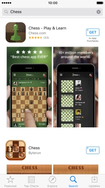 Press the required app. Press the required app.