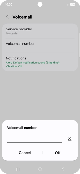 Key in +61414121121 and press OK. Key in +61414121121 and press OK.