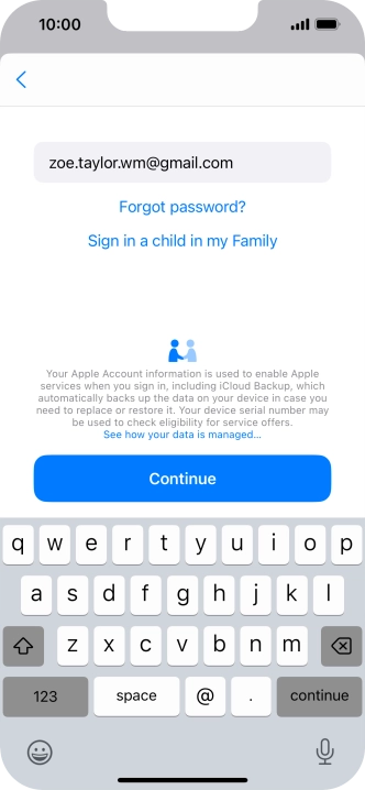 Press Continue. Press Continue.