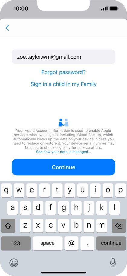 Press Continue. Press Continue.