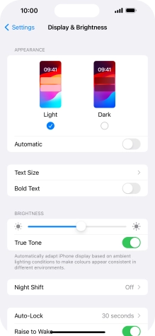 Press Dark. Press Dark.