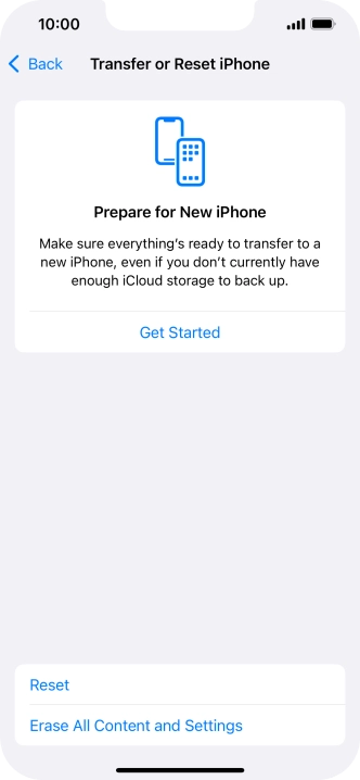 Press Reset. Press Reset.