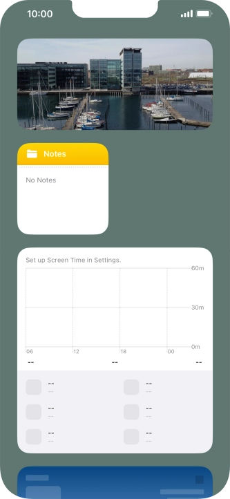 Press and hold the required Widget Stack. Press and hold the required Widget Stack.