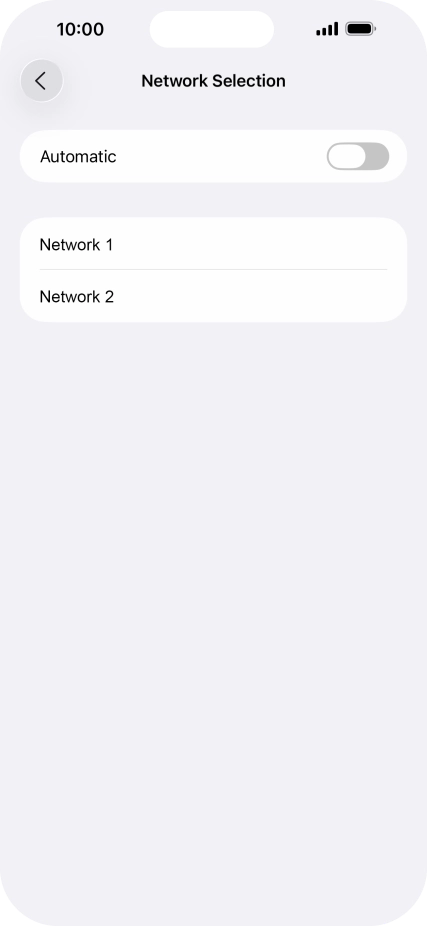 If you turn off the function, press the required network. If you turn off the function, press the required network.