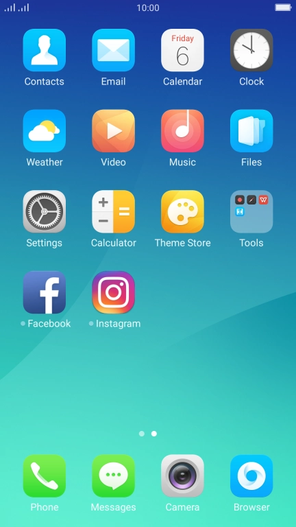 Press Settings. Press Settings.