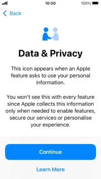 Press Continue. Press Continue.