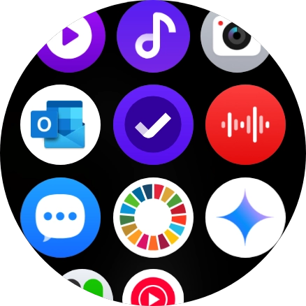 Press the email message icon. Press the email message icon.
