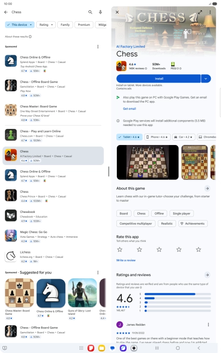 Press Install and follow the instructions on the screen to install the app. Press Install and follow the instructions on the screen to install the app.