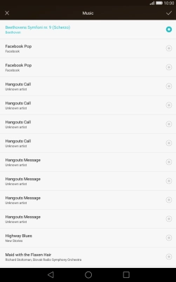Press the confirm icon. Press the confirm icon.
