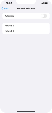 If you turn off the function, press the required network. If you turn off the function, press the required network.