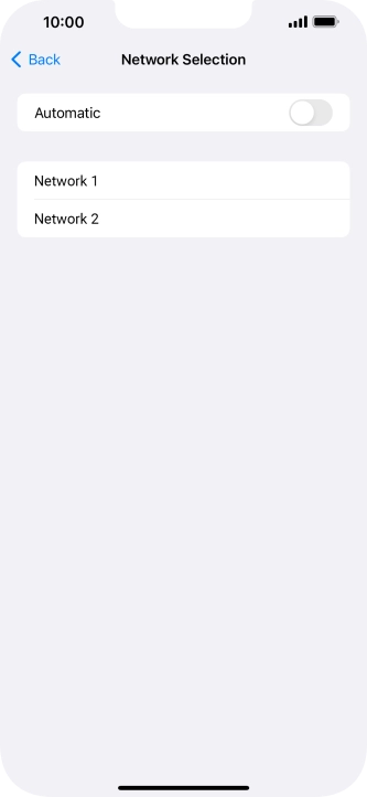 If you turn off the function, press the required network. If you turn off the function, press the required network.