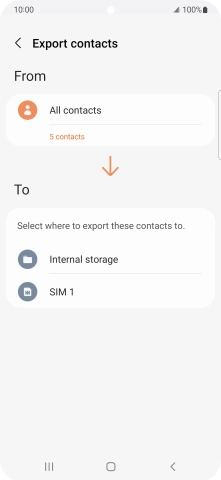 Press the name of the SIM. Press the name of the SIM.