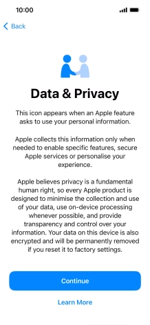 Press Continue. Press Continue.