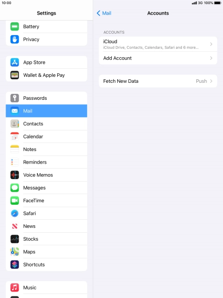 Press Add Account. Press Add Account.
