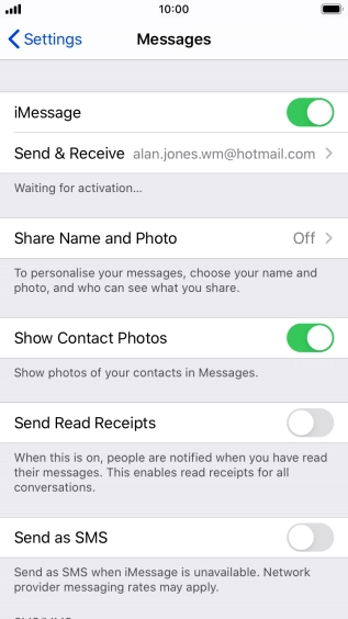 Press the indicator next to Press the indicator next to