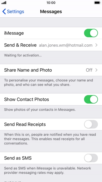 Press the indicator next to Press the indicator next to