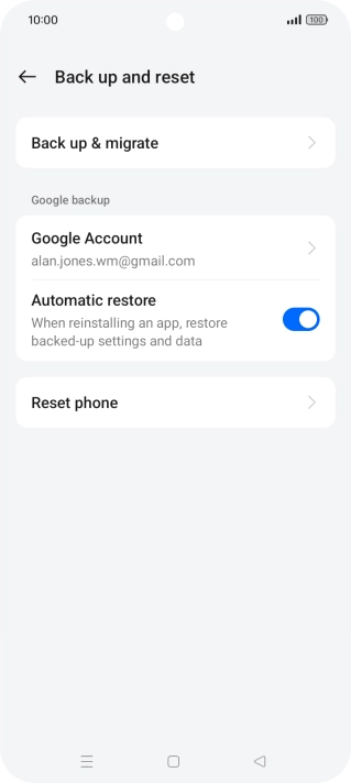 Press Reset phone. Press Reset phone.