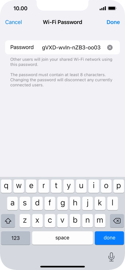 Press Done. Press Done.