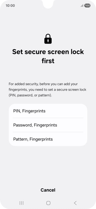 Press the required phone lock code and follow the instructions on the screen to create an additional phone lock code. Press the required phone lock code and follow the instructions on the screen to create an additional phone lock code.