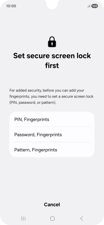 Press the required phone lock code and follow the instructions on the screen to create an additional phone lock code. Press the required phone lock code and follow the instructions on the screen to create an additional phone lock code.