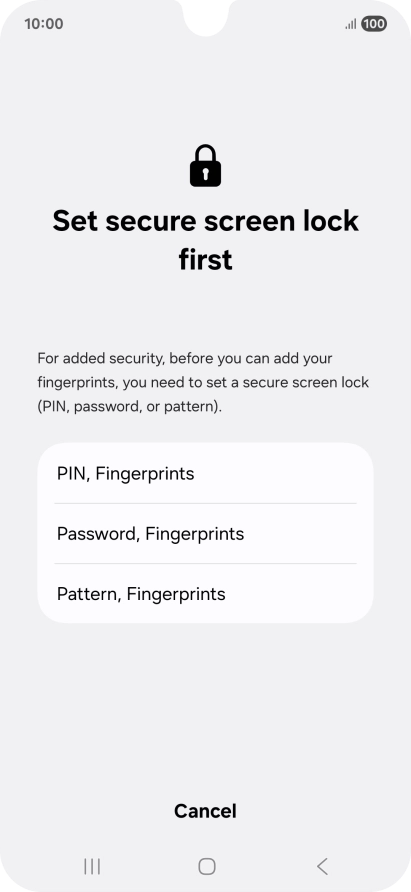 Press the required phone lock code and follow the instructions on the screen to create an additional phone lock code. Press the required phone lock code and follow the instructions on the screen to create an additional phone lock code.