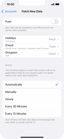 If you turn off the function, press the required setting. If you turn off the function, press the required setting.
