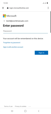 If this screen is displayed, you email account has been recognised and set up automatically. Follow the instructions on the screen to key in more information and finish setting up your phone. If this screen is displayed, you email account has been recognised and set up automatically. Follow the instructions on the screen to key in more information and finish setting up your phone.