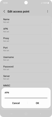 Key in live.vodafone.com and press OK. Key in live.vodafone.com and press OK.