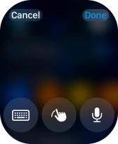 Press the keypad icon. Press the keypad icon.