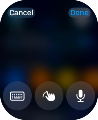 Press the keypad icon. Press the keypad icon.