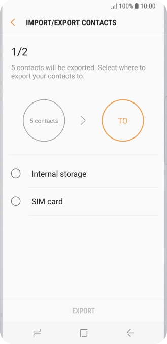 Press SIM card. Press SIM card.