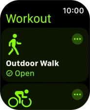 Press the required training activity to start it. Press the required training activity to start it.