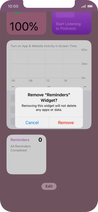 Press Remove. Press Remove.
