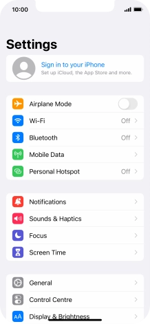 Press Sign in to your iPhone. Press Sign in to your iPhone.