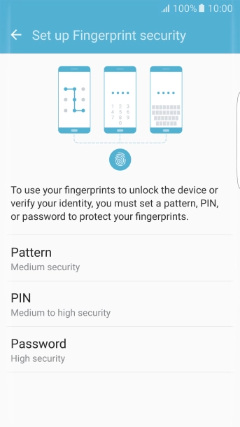 Press the required phone lock code and follow the instructions on the screen to create the selected phone lock code. Press the required phone lock code and follow the instructions on the screen to create the selected phone lock code.