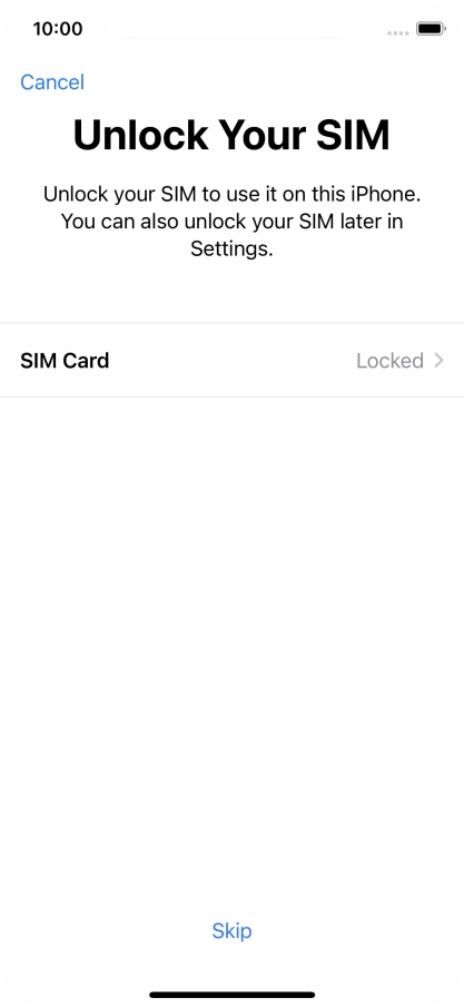 Press SIM Card. Press SIM Card.