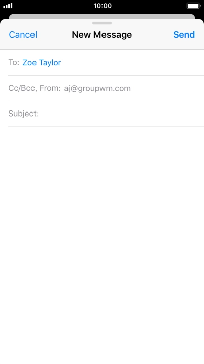 Press Subject and key in the required subject. Press Subject and key in the required subject.