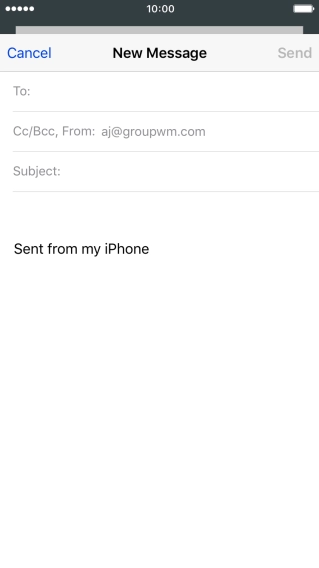 Press To and key in the first letters of the recipient's name. Press To and key in the first letters of the recipient's name.