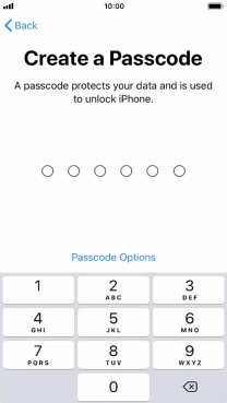 Press Passcode Options. Press Passcode Options.