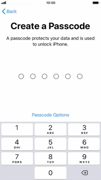Press Passcode Options. Press Passcode Options.
