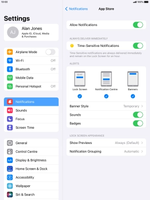 Press the indicator next to Press the indicator next to