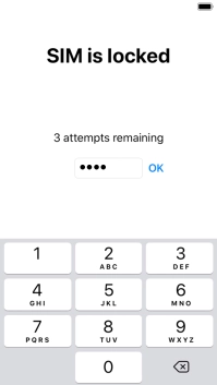If your SIM is locked, key in your PIN and press OK. If your SIM is locked, key in your PIN and press OK.