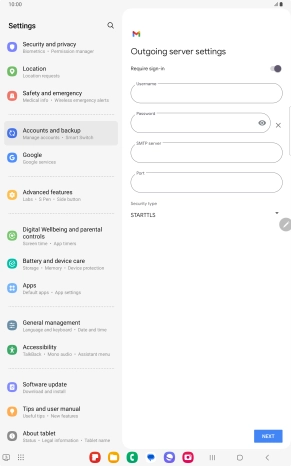 Press the indicator next to Press the indicator next to