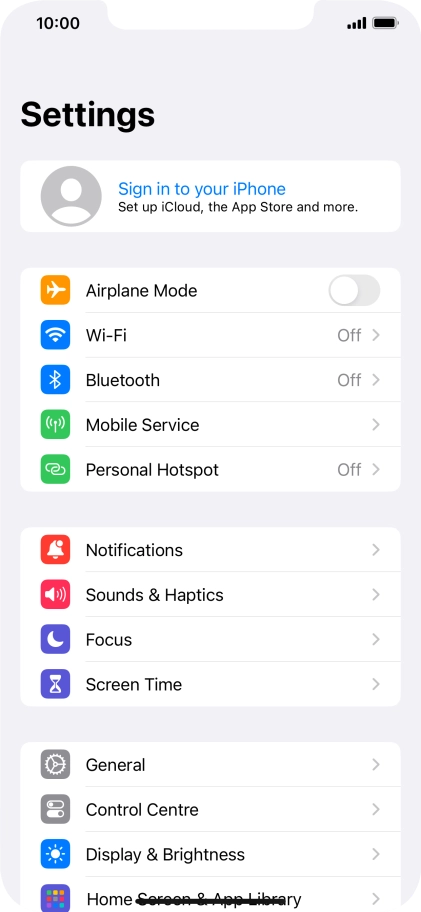 Press Sign in to your iPhone. Press Sign in to your iPhone.