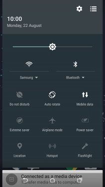 Press the settings icon. Press the settings icon.