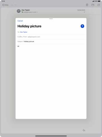 Press and hold the text input field until a pop-up menu is displayed. Press and hold the text input field until a pop-up menu is displayed.