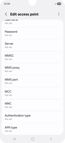 Press MMS port. Press MMS port.