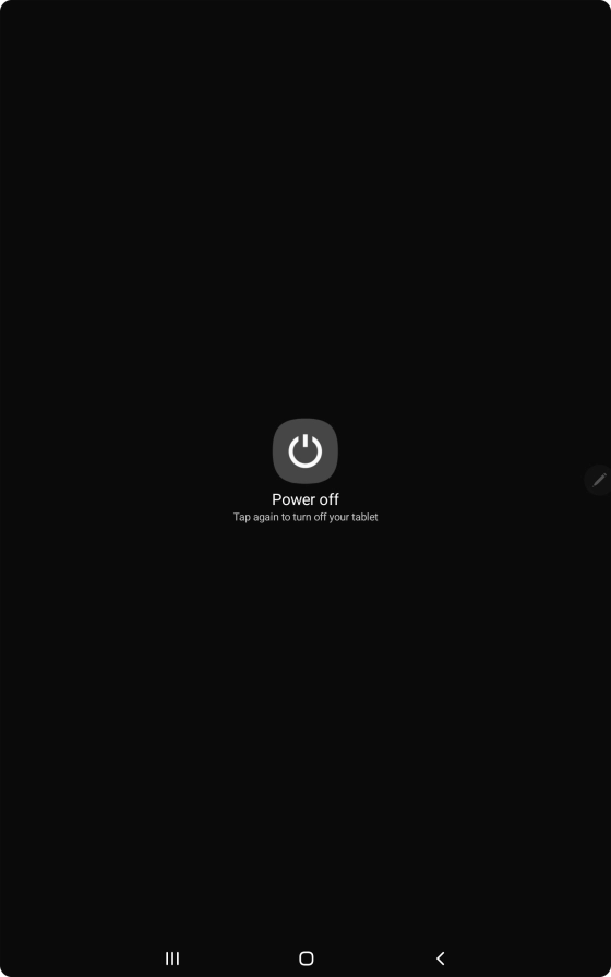 Press Power off. Press Power off.