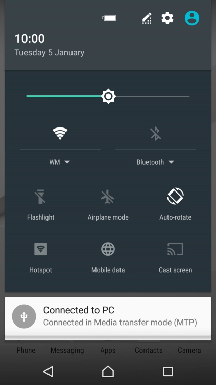 Press the settings icon. Press the settings icon.