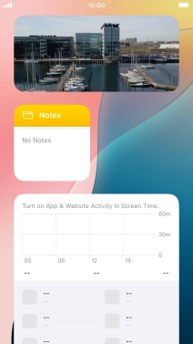 Press and hold the required Widget Stack. Press and hold the required Widget Stack.